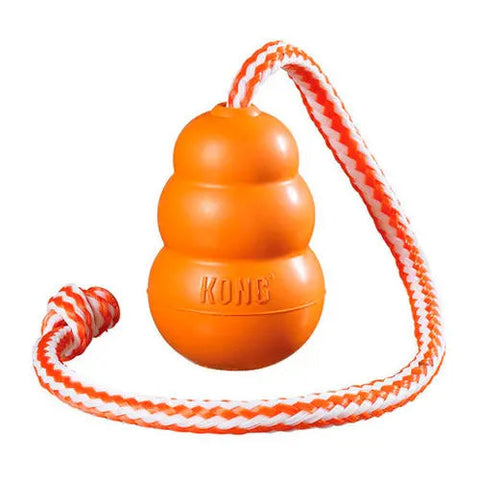 Vandlegetøj Aqua med reb large 10 cm orange