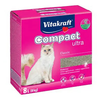 Kattegrus Compact Ultra classic klumpende 8 kg / 8 l