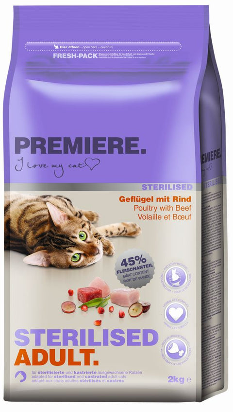 Adult Sterilised fjerkræ & okse 2 kg
