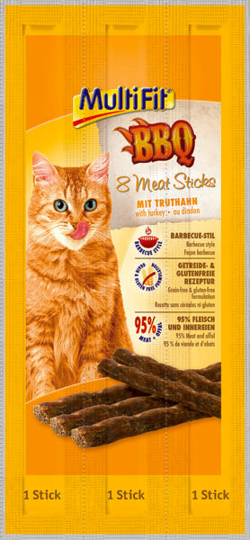 BBQ Meat Stickskalkun 8x5 g
