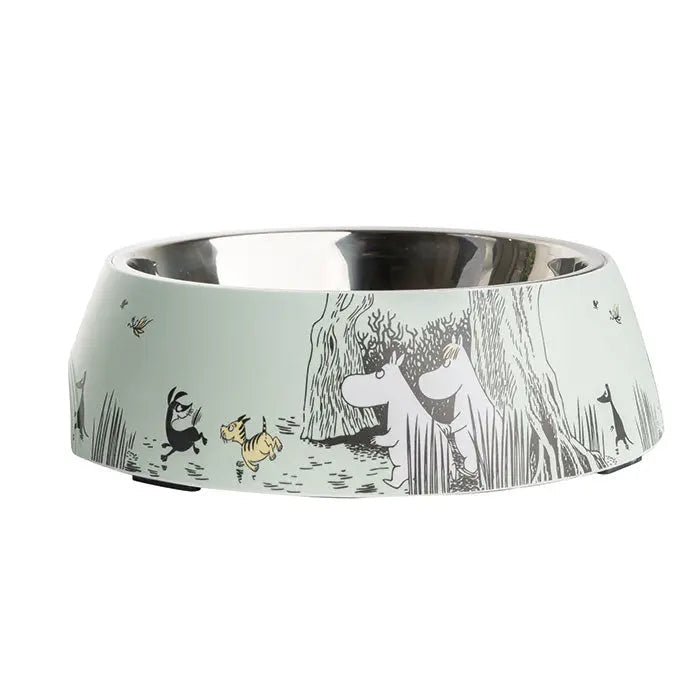 Melamin skål Moomin Pets XL 1200 ml grøn