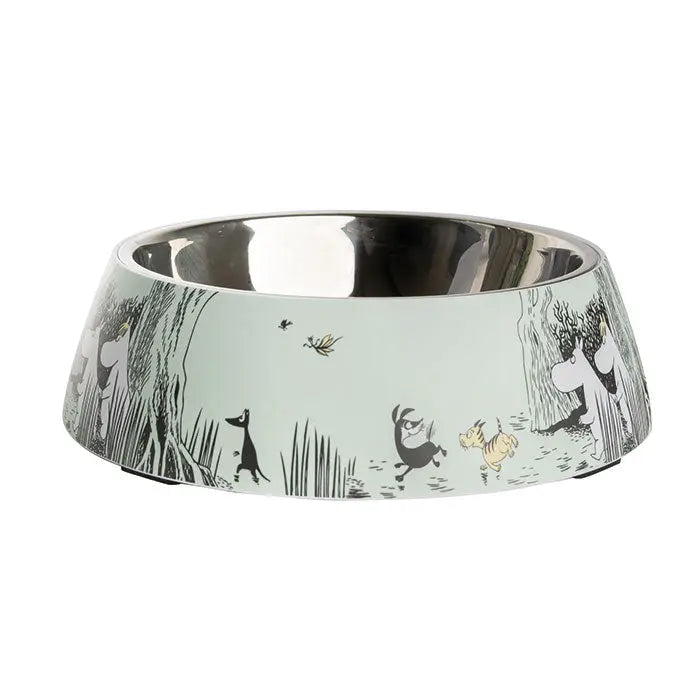 Melamin skål Moomin Pets XL 1200 ml grøn