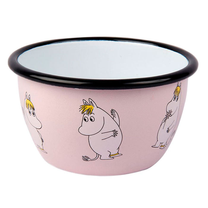 Emaljeskål Mumitroldene Pink
