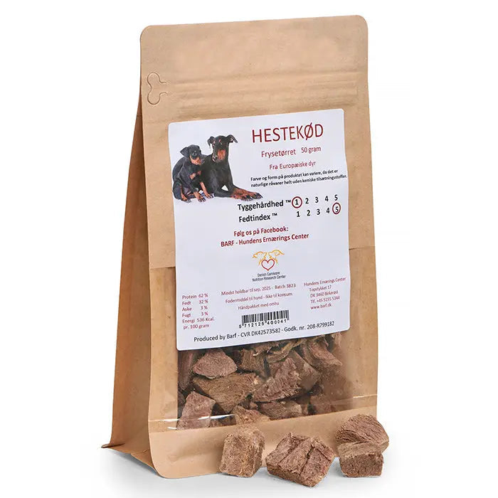 Frysetørret Hestekød 50 g